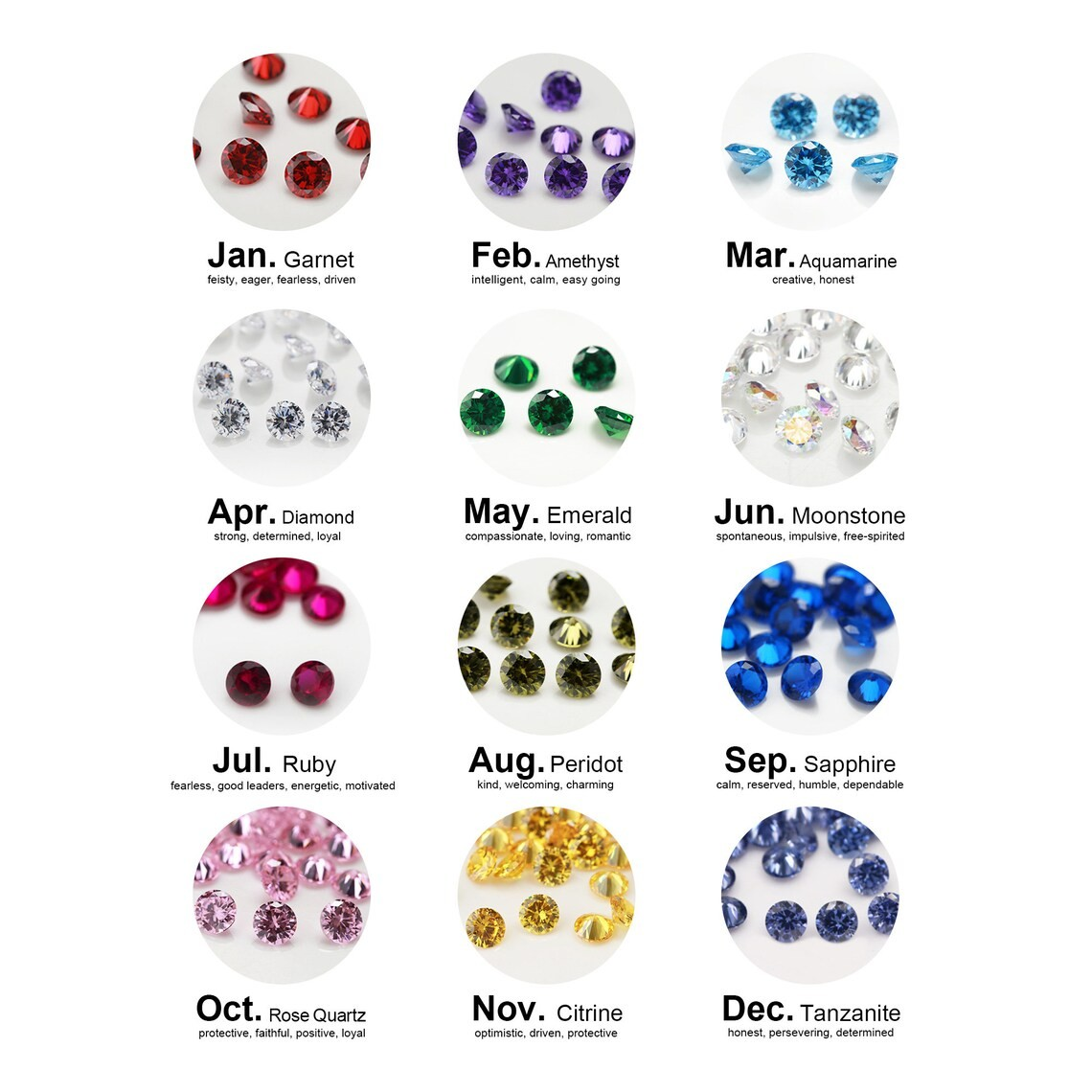 Footprint 12x15mm Birthstone Ring-925 Sterling Silver (#1294325)