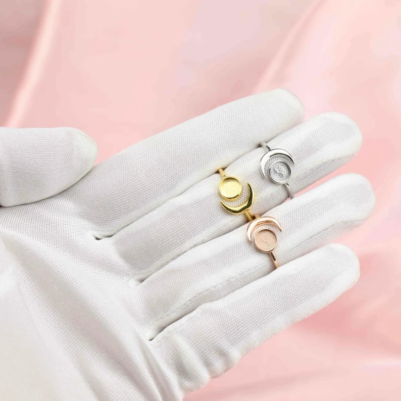 Round 6mm Moon Ring-14K Gold (#1294328-1)