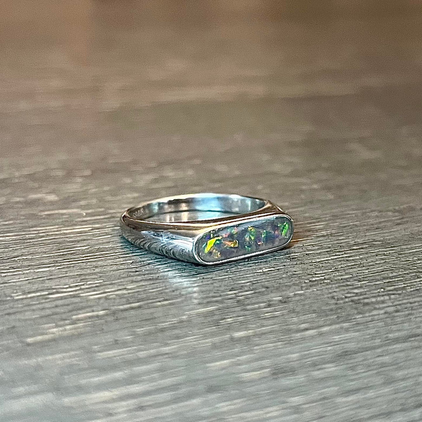 Rectangle 4x15mm Ring-925 Sterling Silver (#1294802)