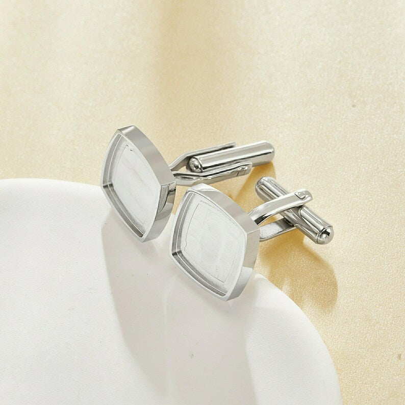 Square 15.8mm Cufflinks-Stainless Steel (#1500170)
