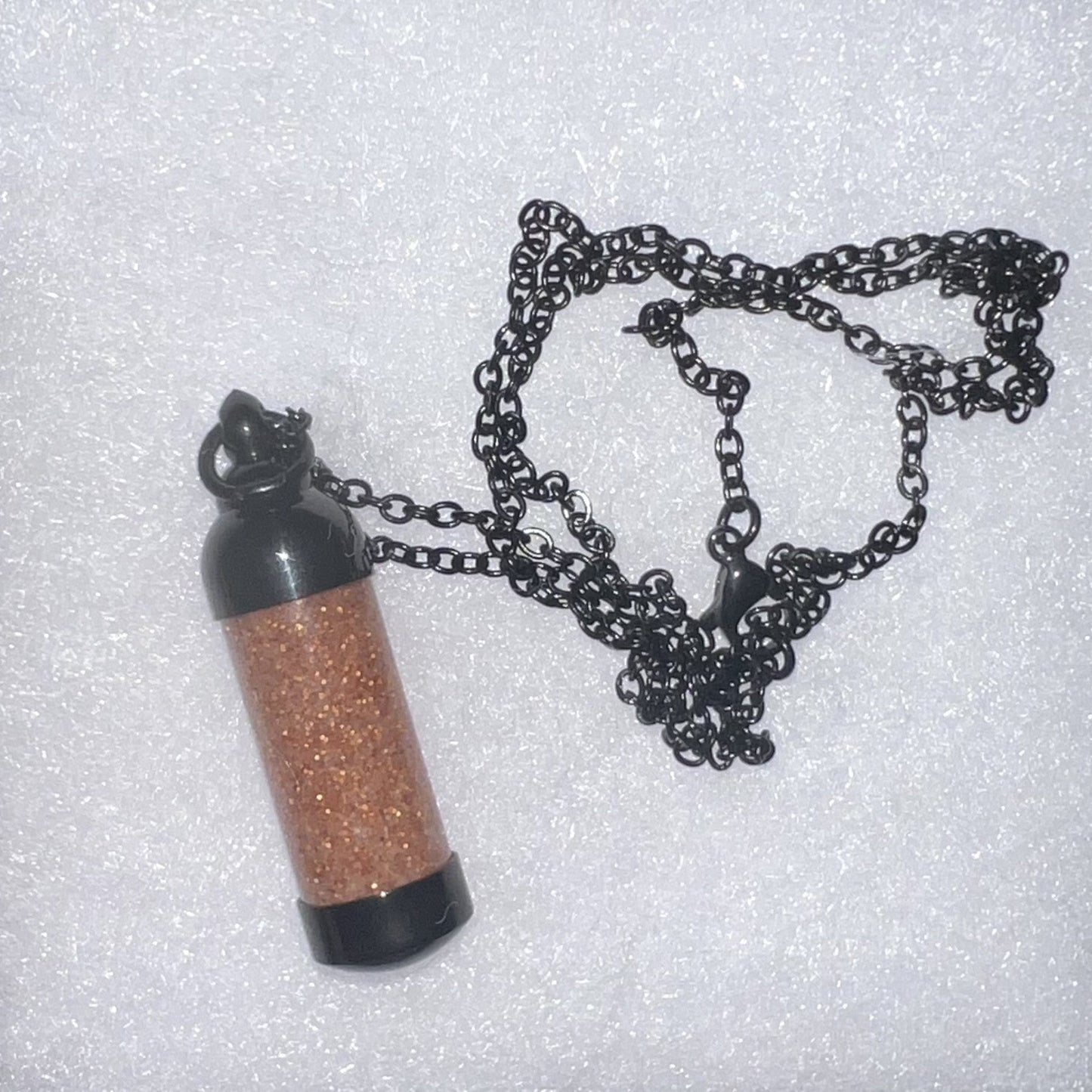 Open Vial Pendant Necklace-Stainless Steel